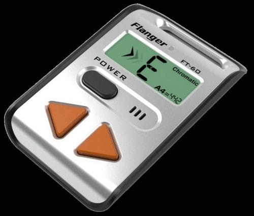 FL-FT-60, FLANGER MINI CHROMATIC TUNER, LARGE BUTTONS, LCD DISPLAY, BUILT-IN MICROPHONE