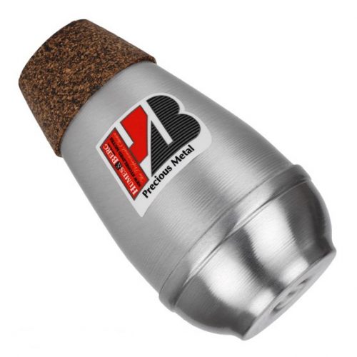10-HB234A, HUMES & BERG 234A, STONELINED SNUB-NOSED TRUMPET PRACTICE MUTE, ALUMINIUM
