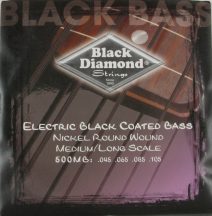 06-N500MB N500MB BLACK DIAMOND BASS GUITAR STRINGS BLACK COATED SERIES