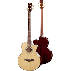 Hofner Guitar Acoustic - 01 Hab01e Hofner Sienna Acoustic Bass Guitar Laminated Spruce Top Kj Music