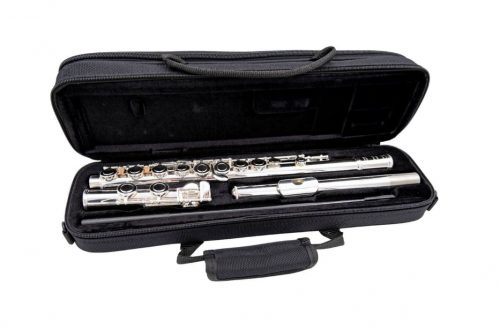 TE-CFL-26E/SB, CHATEAU FLUTE, SILVER PLATED THROUGHOUT, Y-SHAPED KEY-CUP ARMS, LOW C-FOOT JOINT, OFFSET G, SPLIT E, STAINLESS STEEL SPRINGS, CASE - Image 2