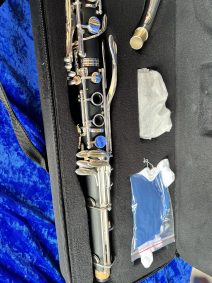 CAN-CLA-S, CANEX ALTO CLARINET Eb, EBONITE BODY, NICKEL PLATED KEYS with ACCESSORIES IN CASE