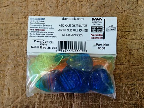 51-8368, DAVA 8368 CONTROL GELS GUITAR PICKS, 36 PICKS, MULTI COLOURS - Image 2