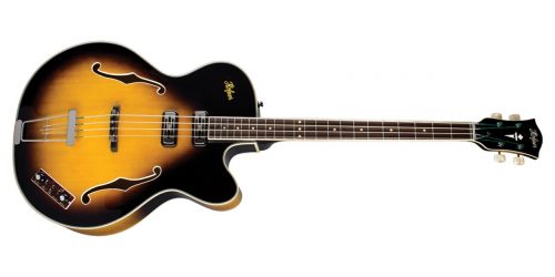 01-HCT-500/5-SB, HOFNER PRESIDENT CONTEMPORARY BASS, ANTIQUE BROWN SUNBURST, WITH CASE