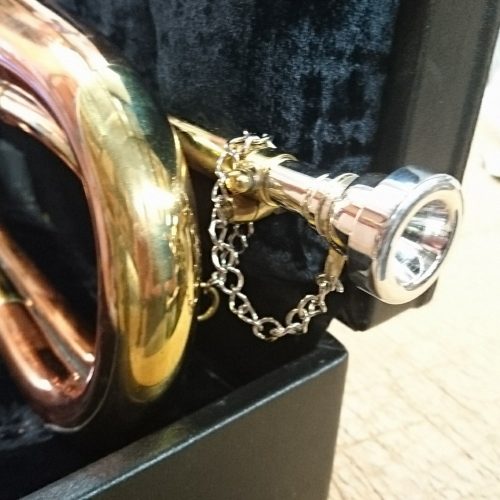 BBI-RACBNE, BRITISH BAND INSTRUMENTS BUGLE, COPPER, WITH MOUTH PIECE & DELUXE CASE, Bb - Image 3