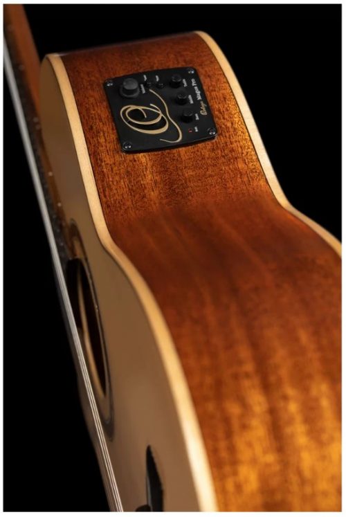 ORT-RCE138SN-L, ORTEGA NYLON STRING GUITAR, LEFT-HANDED PERFORMER SERIES, CUTAWAY/PICKUP, SOLID ALASKAN SPRUCE TOP, SAPELE BACK & SIDES, DELUXE GIGBAG - Image 5