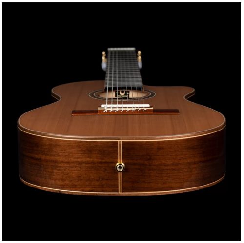 ORT-RCE159-8, ORTEGA FULL-SIZE 8-STRING GUITAR, SOLID CEDAR TOP, WALNUT BACK & SIDES, CUTAWAY, EQ PICKUP, DELUXE GIGBAG - Image 4