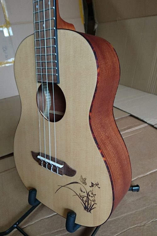 ORT-RU5-BA, ORTEGA BONFIRE BARITONE UKULELE, SPRUCE TOP - Image 2