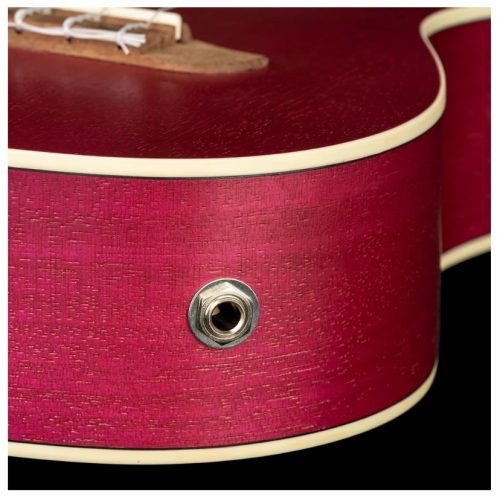 ORT-RURUBY-CE, ORTEGA EARTH SERIES CONCERT UKULELE, OKOUME TOP BACK & SIDES, RUBY/RASPBERRY SATIN FINISH, EQ/CUTAWAY - Image 5