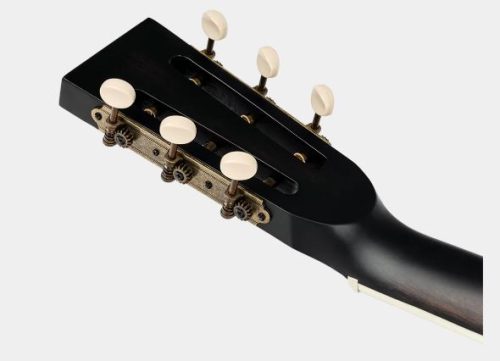 ORT-RRG40CE-DBK, ORTEGA RESONATOR GUITAR, AMERICANA SERIES, MAHOGANY DISTRESSED SATIN BLACK IN GIG BAG - Image 5