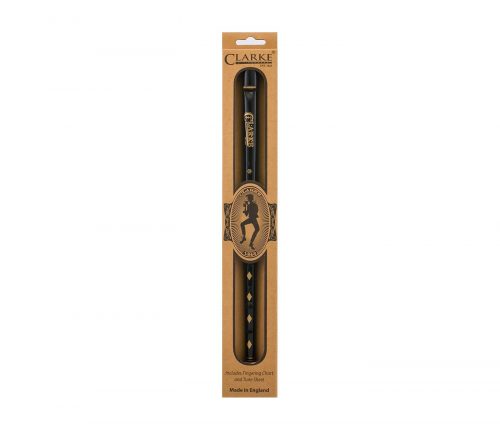 CTW-CDDC, CLARKE ORIGINAL TIN WHISTLE, KEY OF D, BLACK WITH DIAMOND DECOR, BOX OF 15 - Image 2