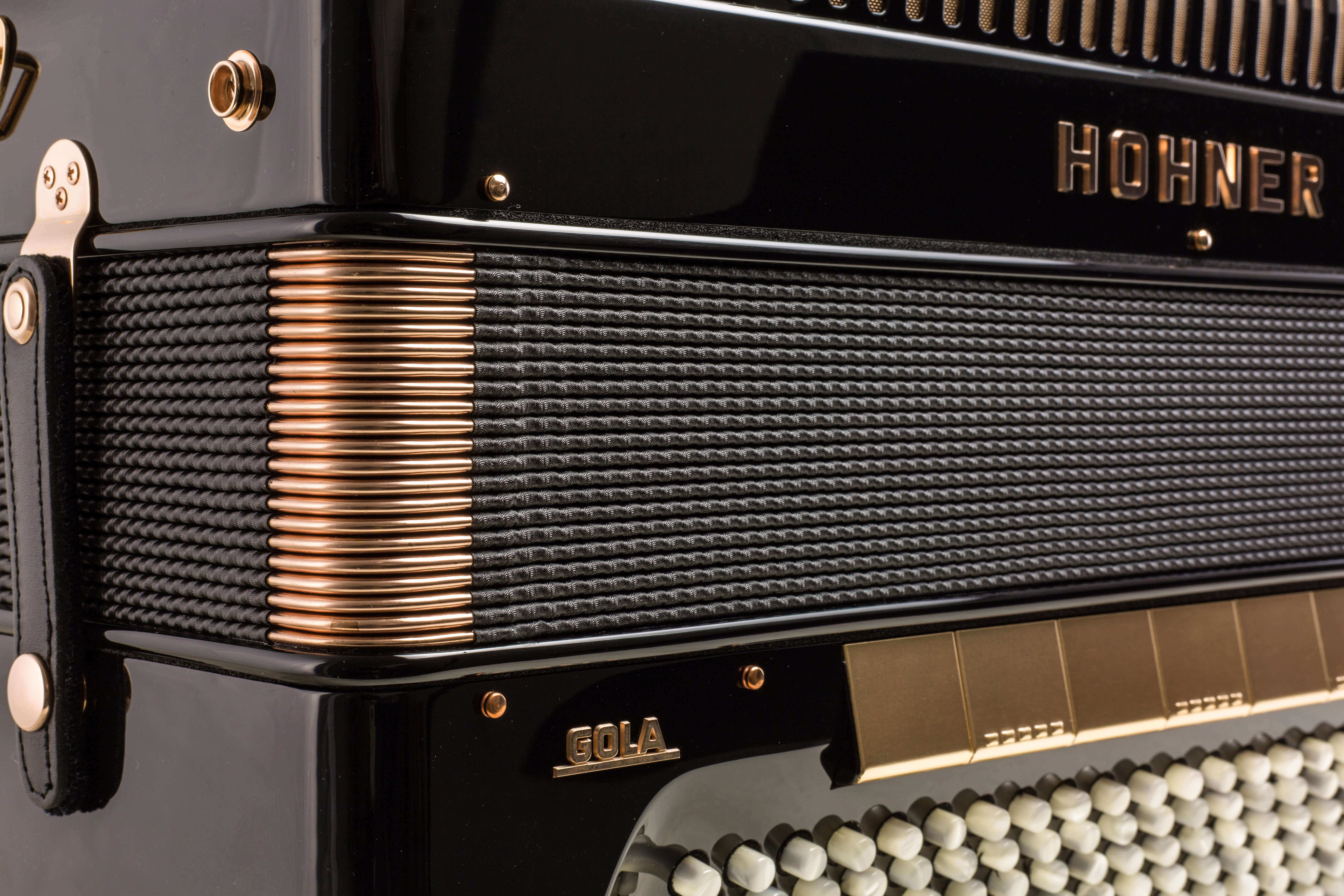 1570310, HOHNER GOLA 414 PIANO ACCORDION, CUSTOM BUILT, WITH CONVERTOR