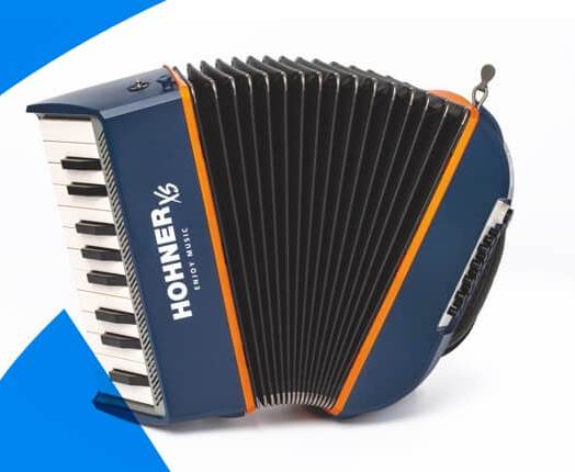 Button Toy Accordion for Toddlers Beginner Kids Ages 3+ Navy blue Kids Accordions 22 Keys 8 Bass Hand Piano Accordion Musical Instrmument 
